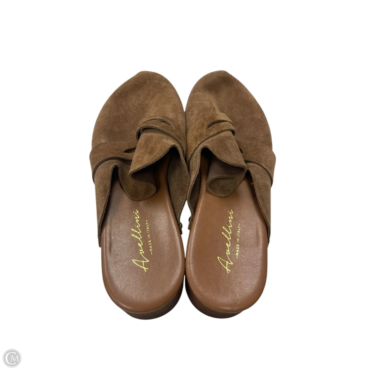 Shoes Heels Wedge By Clothes Mentor In Brown, Size: 9