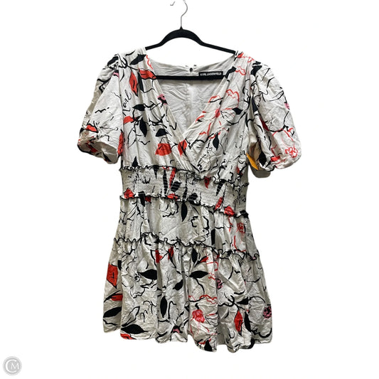 Dress Designer By Karl Lagerfeld In White, Size: 16