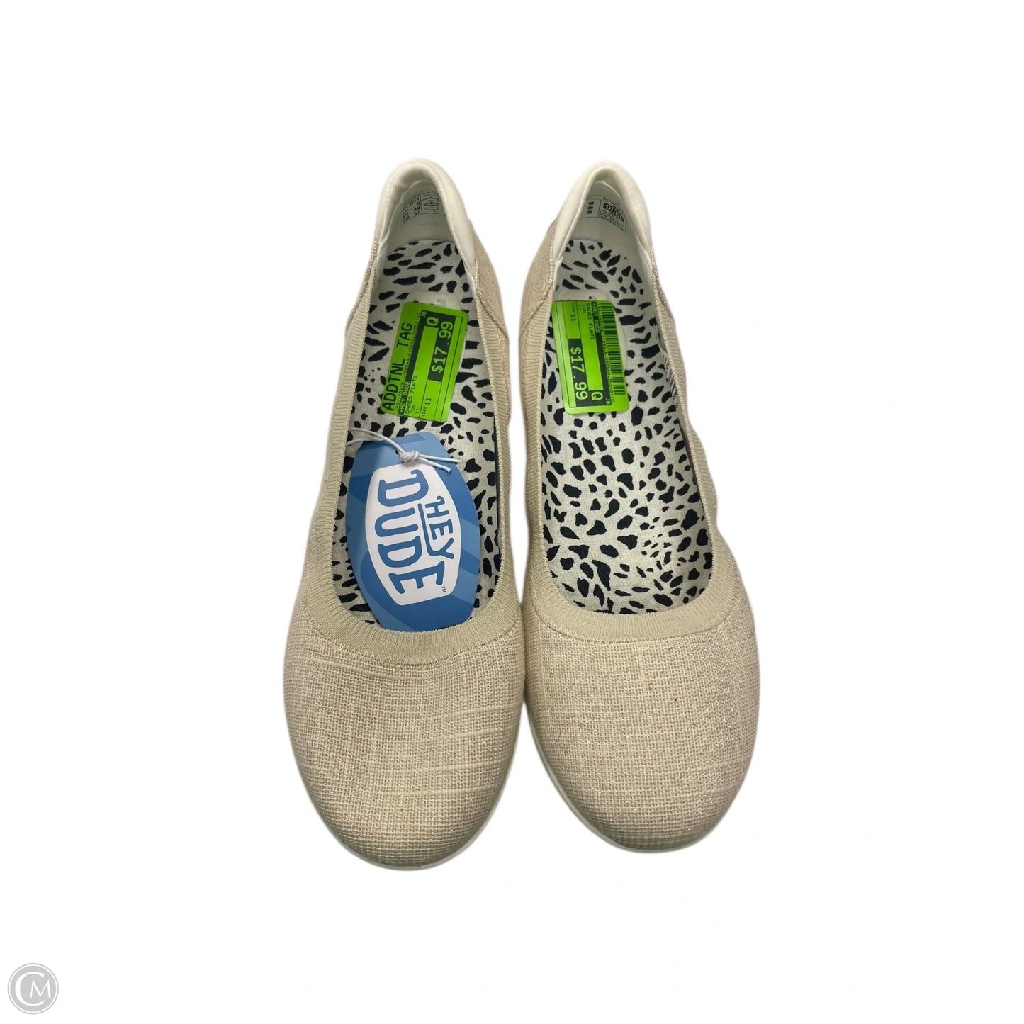 Shoes Flats By Hey Dude In Tan, Size: 11