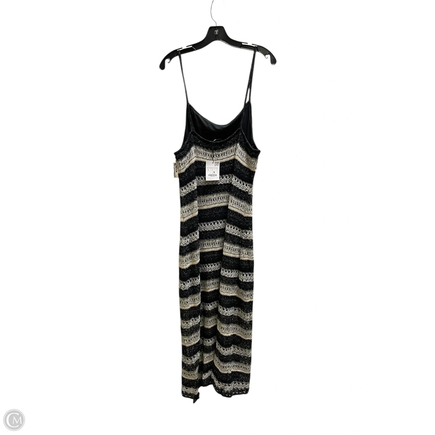 Dress Casual Midi By Zara In Black, Size: L