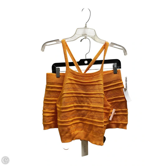Shorts Set By Pink Rose In Orange, Size: L