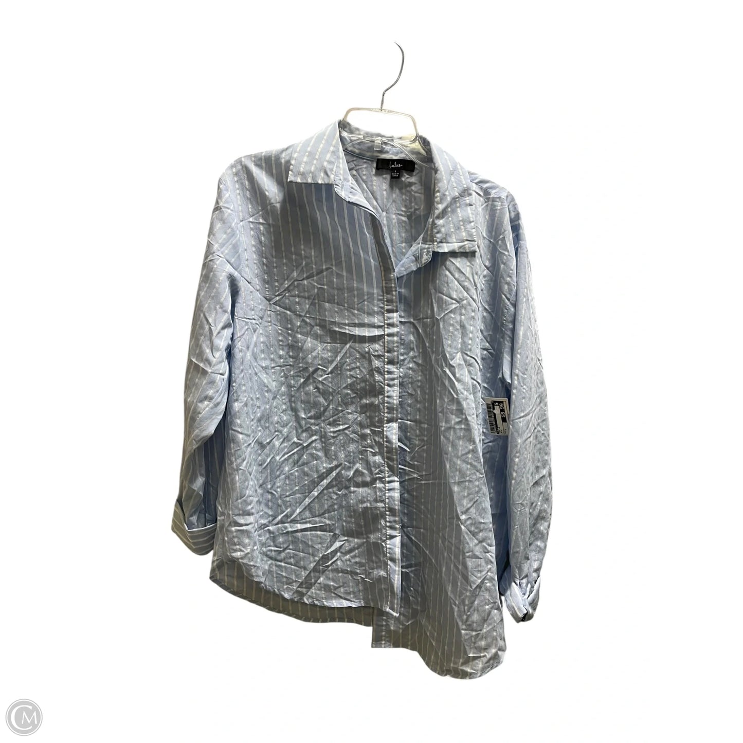 Top Long Sleeve By Lulus In Blue, Size: L