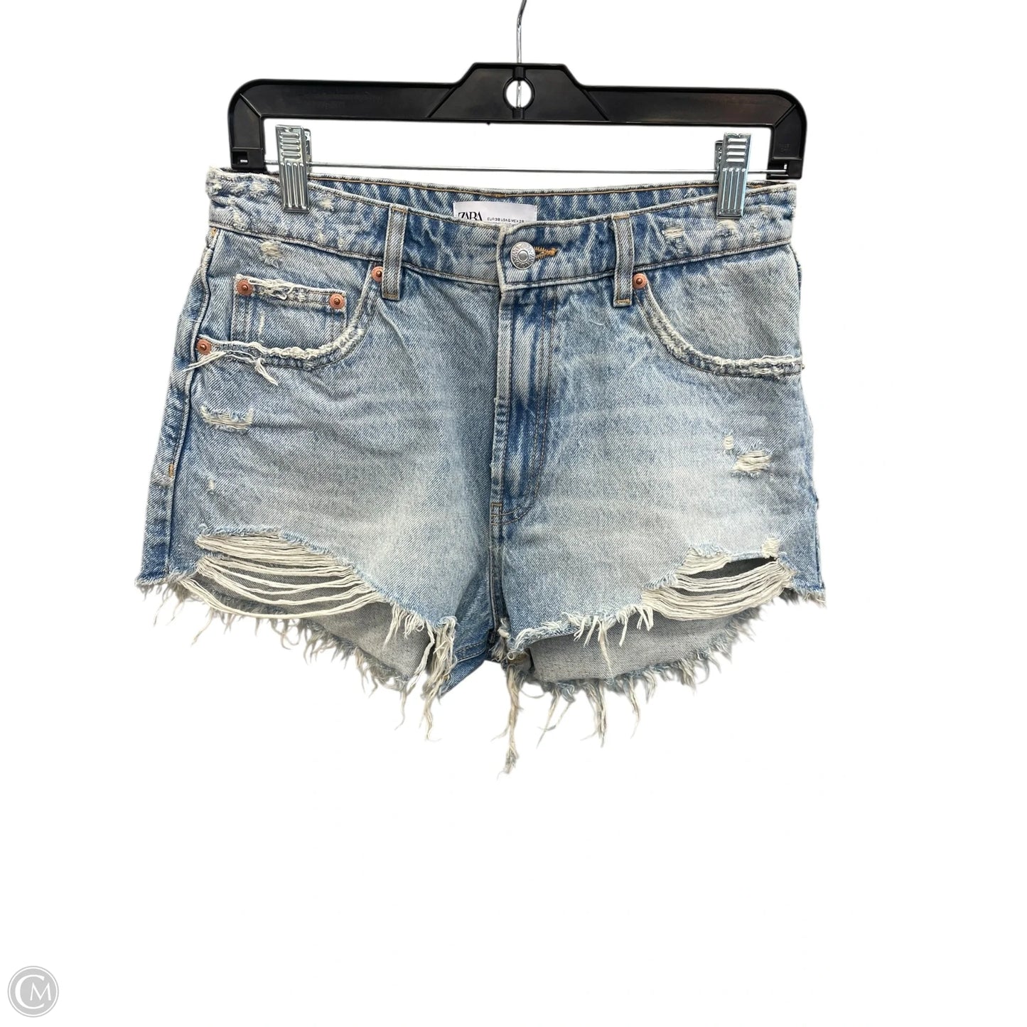 Shorts By Zara In Blue Denim, Size: 6