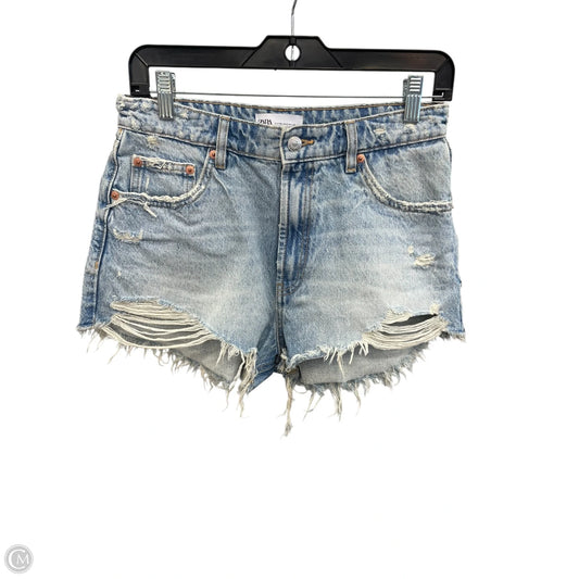 Shorts By Zara In Blue Denim, Size: 6