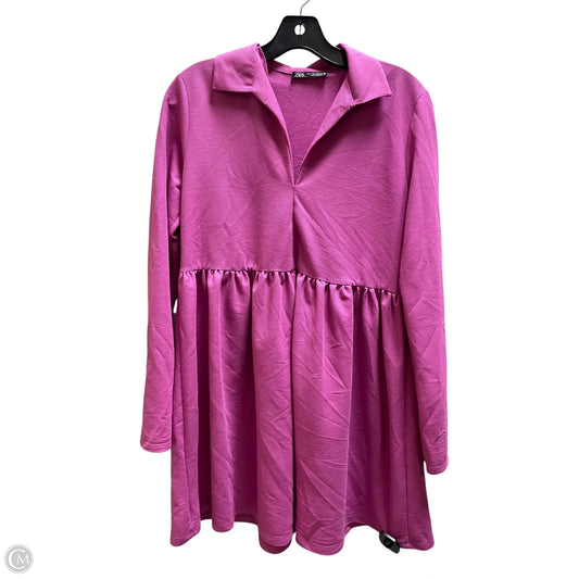 Dress Casual Short By Zara In Pink, Size: S