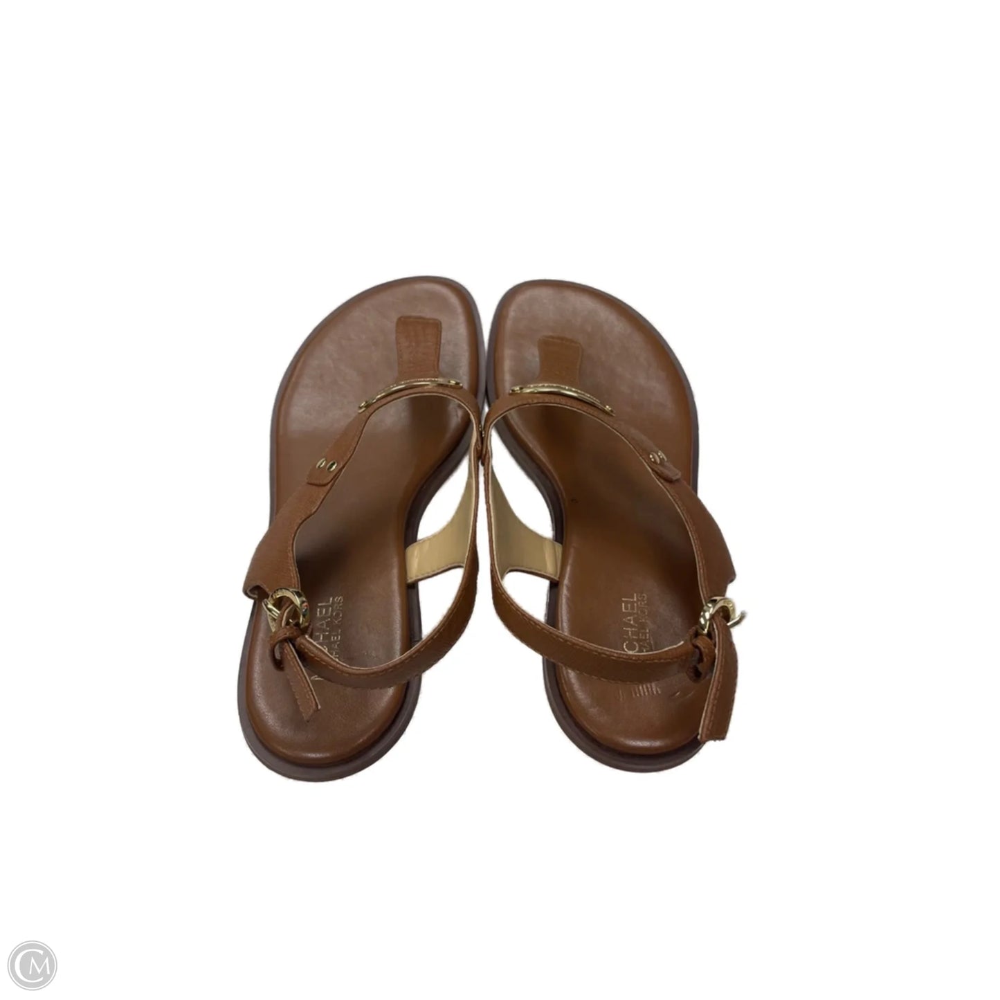 Sandals Designer By Michael Kors In Brown, Size: 7