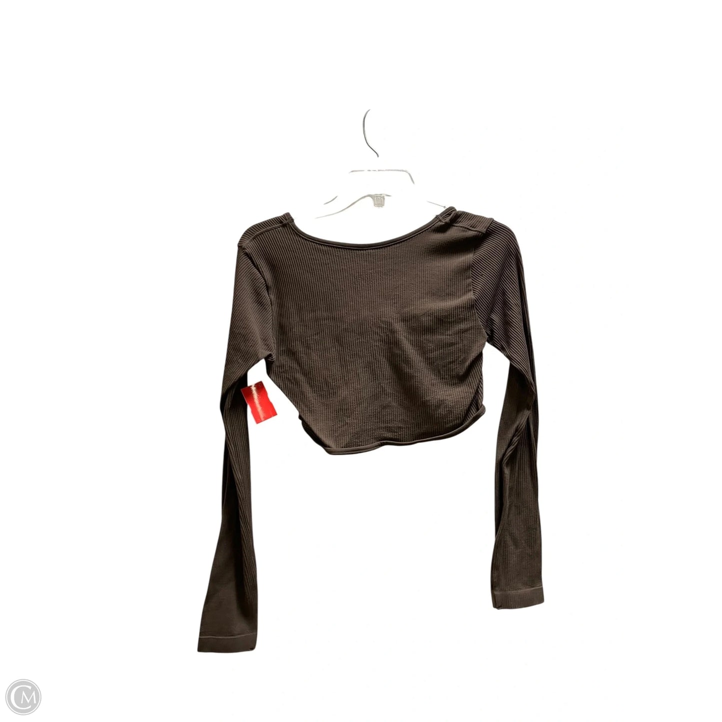 Top Long Sleeve By Garage In Brown, Size: L