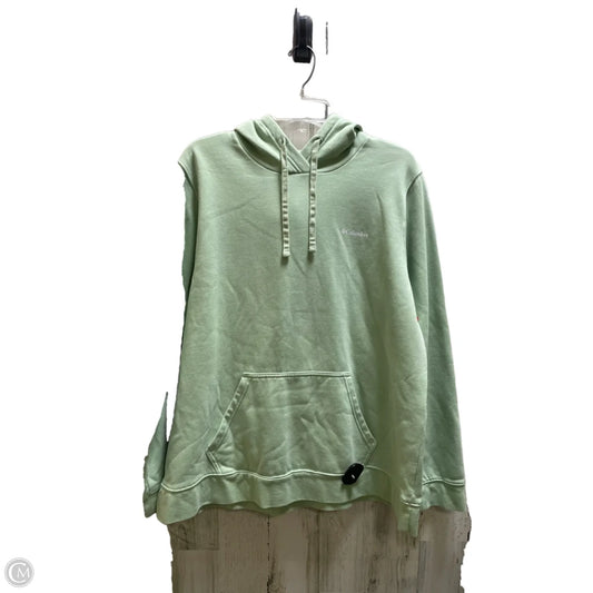 Athletic Sweatshirt Hoodie By Columbia In Green, Size: 2x