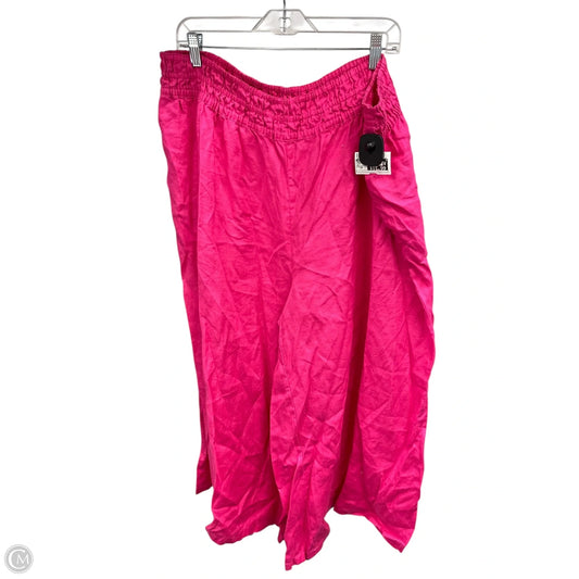 Pants Linen By Anthropologie In Pink, Size: 2x
