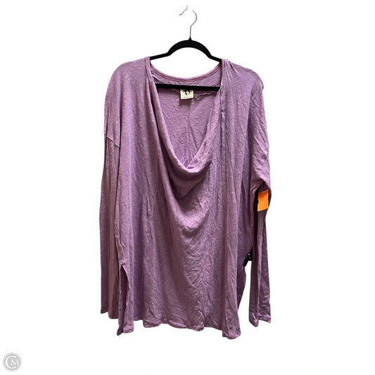 Top Long Sleeve By We The Free In Purple, Size: L