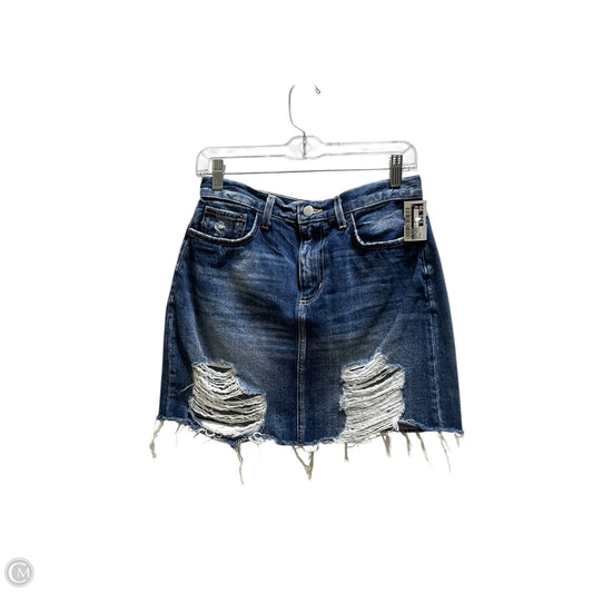 Skirt Mini & Short By L Agence In Blue Denim, Size: 4