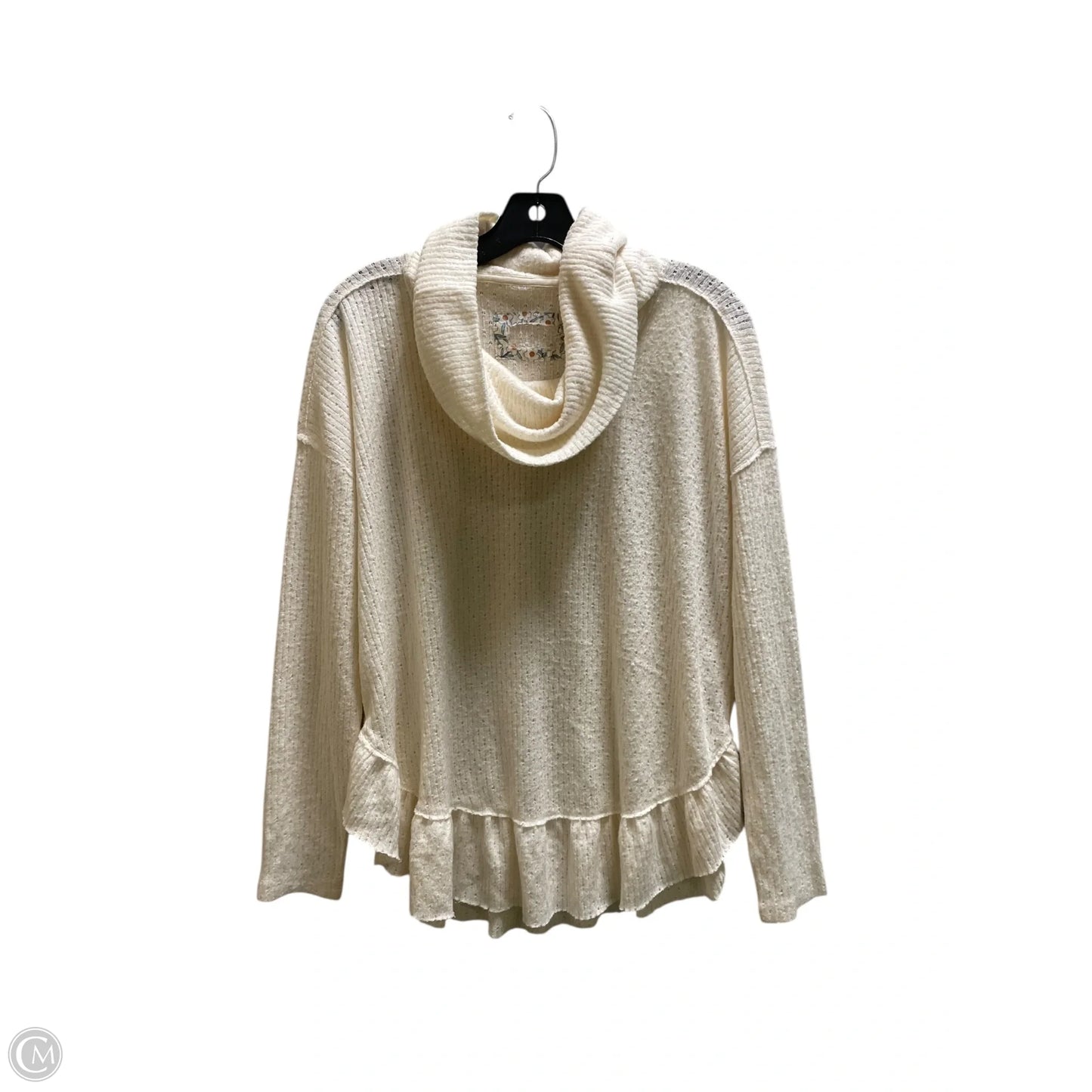 Top Long Sleeve By Clothes Mentor In Cream, Size: S
