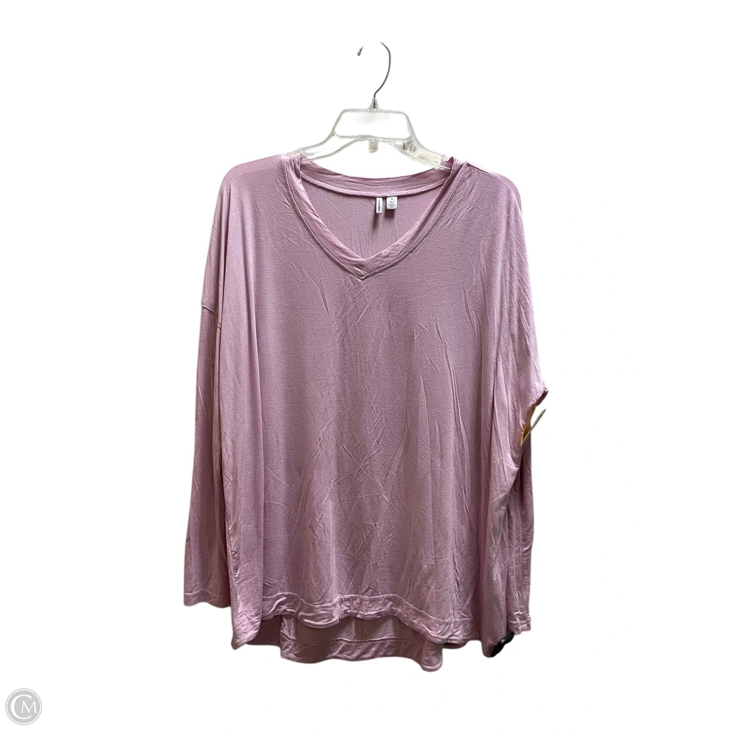 Top Long Sleeve By Nordstrom In Pink, Size: M