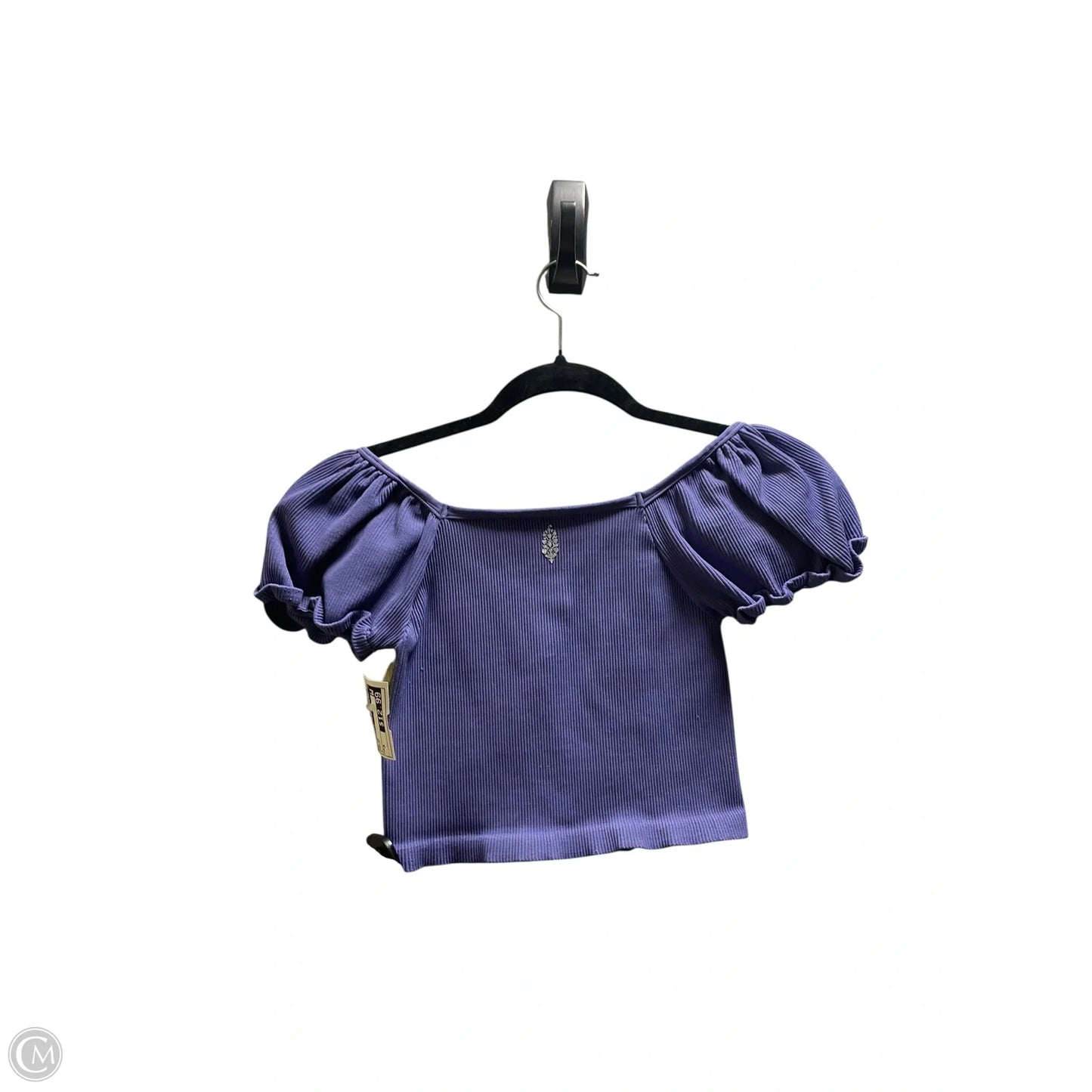 Top Short Sleeve By Free People In Purple, Size: M