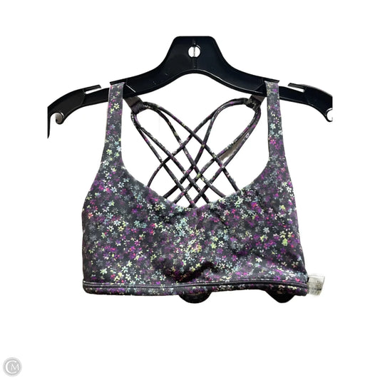 Athletic Bra By Lululemon In Floral Print, Size: 6