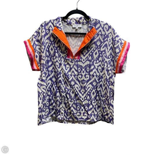Top Short Sleeve By Thml In Purple, Size: L