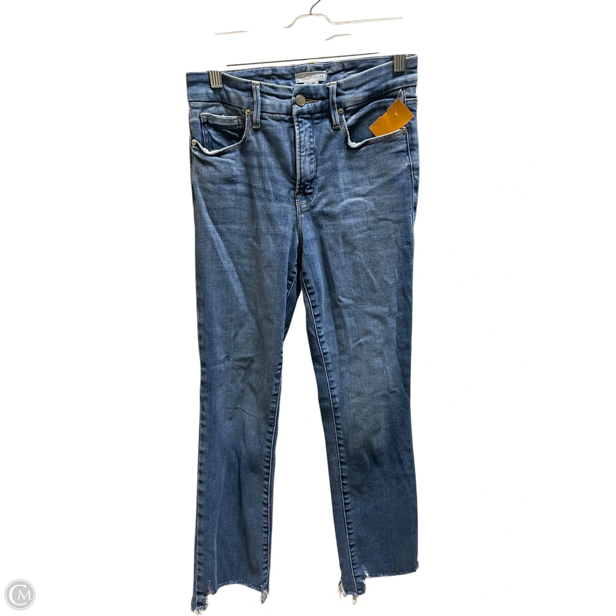 Jeans Skinny By Good American In Blue Denim, Size: 0