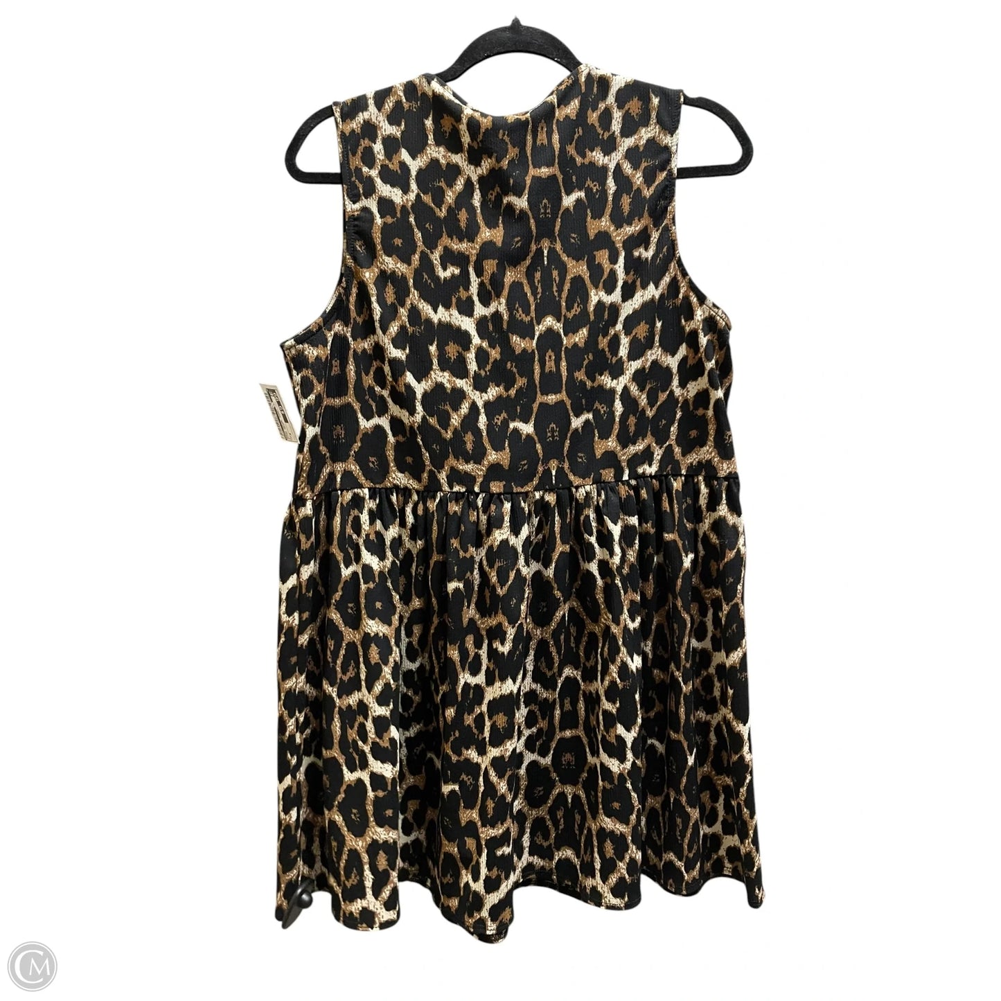 Dress Casual Short By Asos In Animal Print, Size: M
