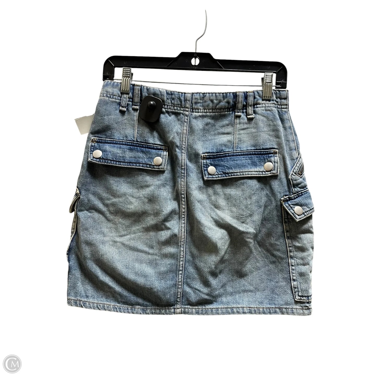Skirt Mini & Short By Free People In Blue Denim, Size: 6