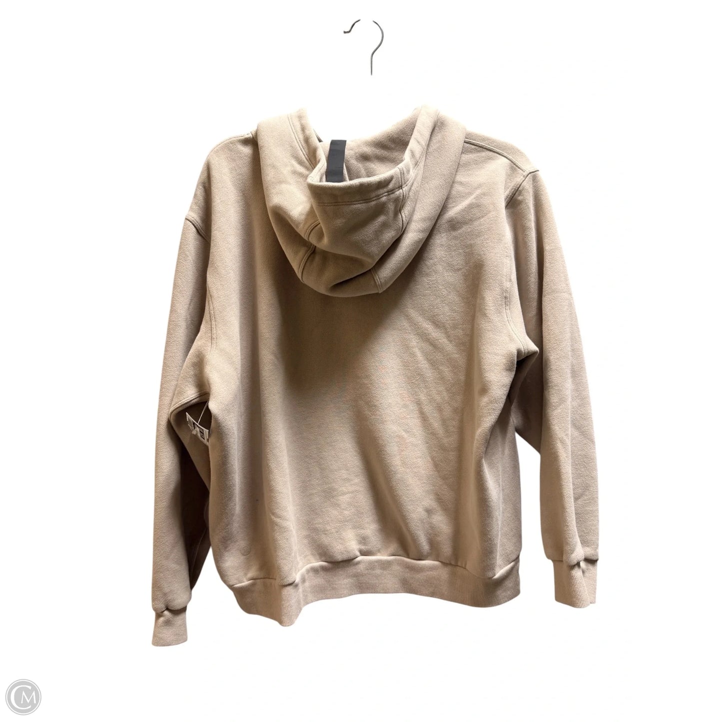 Athletic Sweatshirt Hoodie By Lululemon In Tan, Size: S