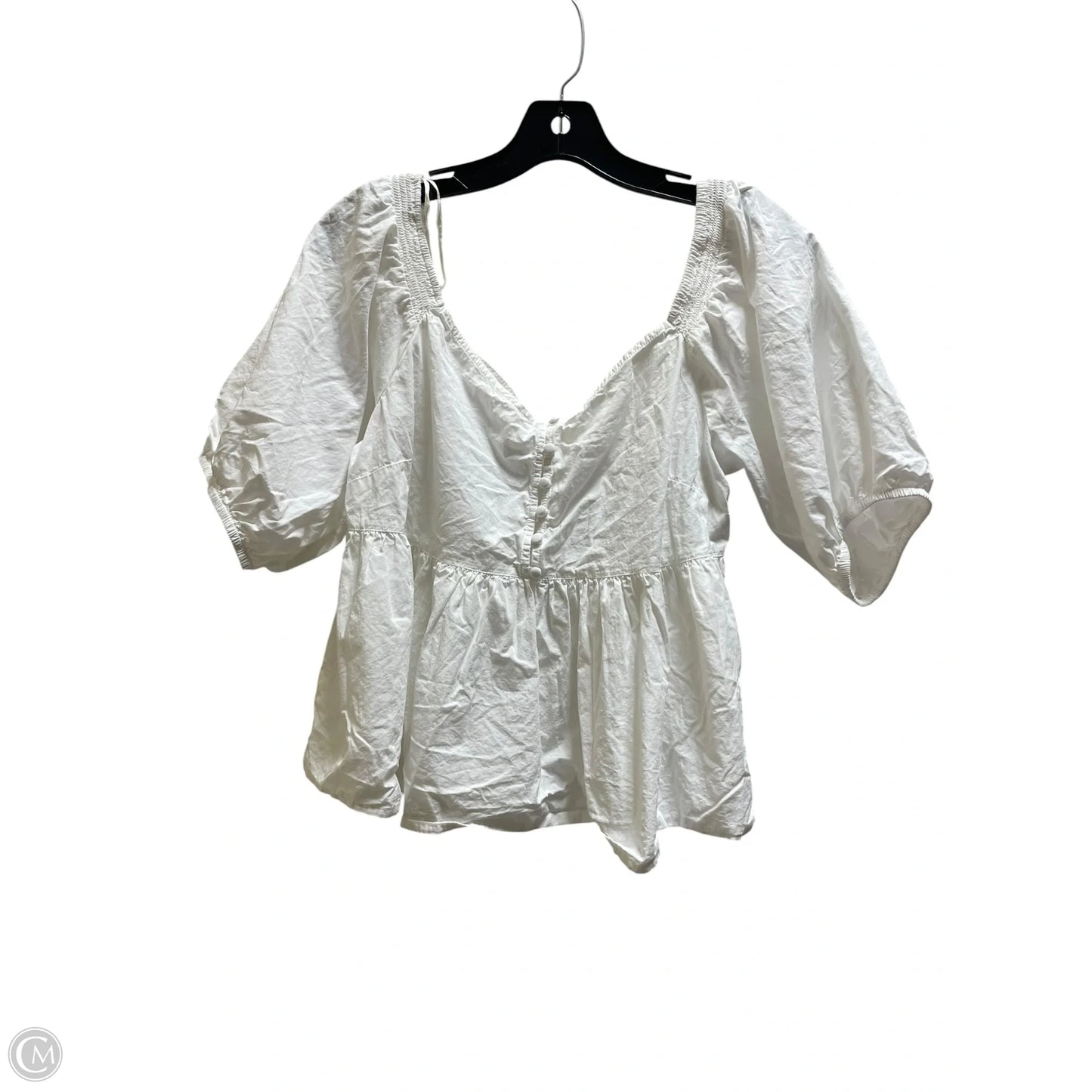Top Short Sleeve By Free People In White, Size: L