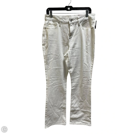 Jeans Wide Leg By Style And Company In White Denim, Size: 12
