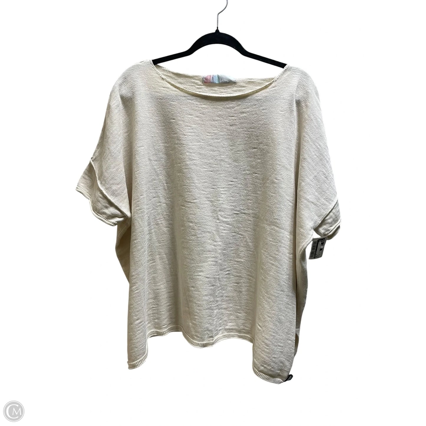 Top Short Sleeve By Free People In Cream, Size: S