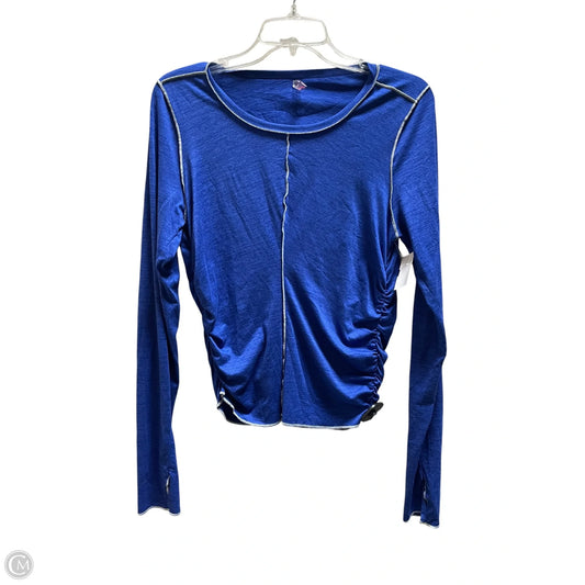 Top Long Sleeve By Free People In Blue, Size: L