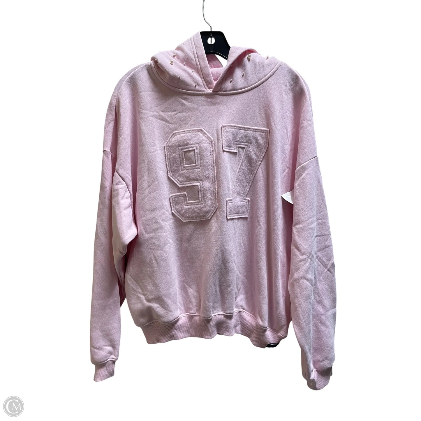 Sweatshirt Hoodie By Clothes Mentor In Pink, Size: Xl