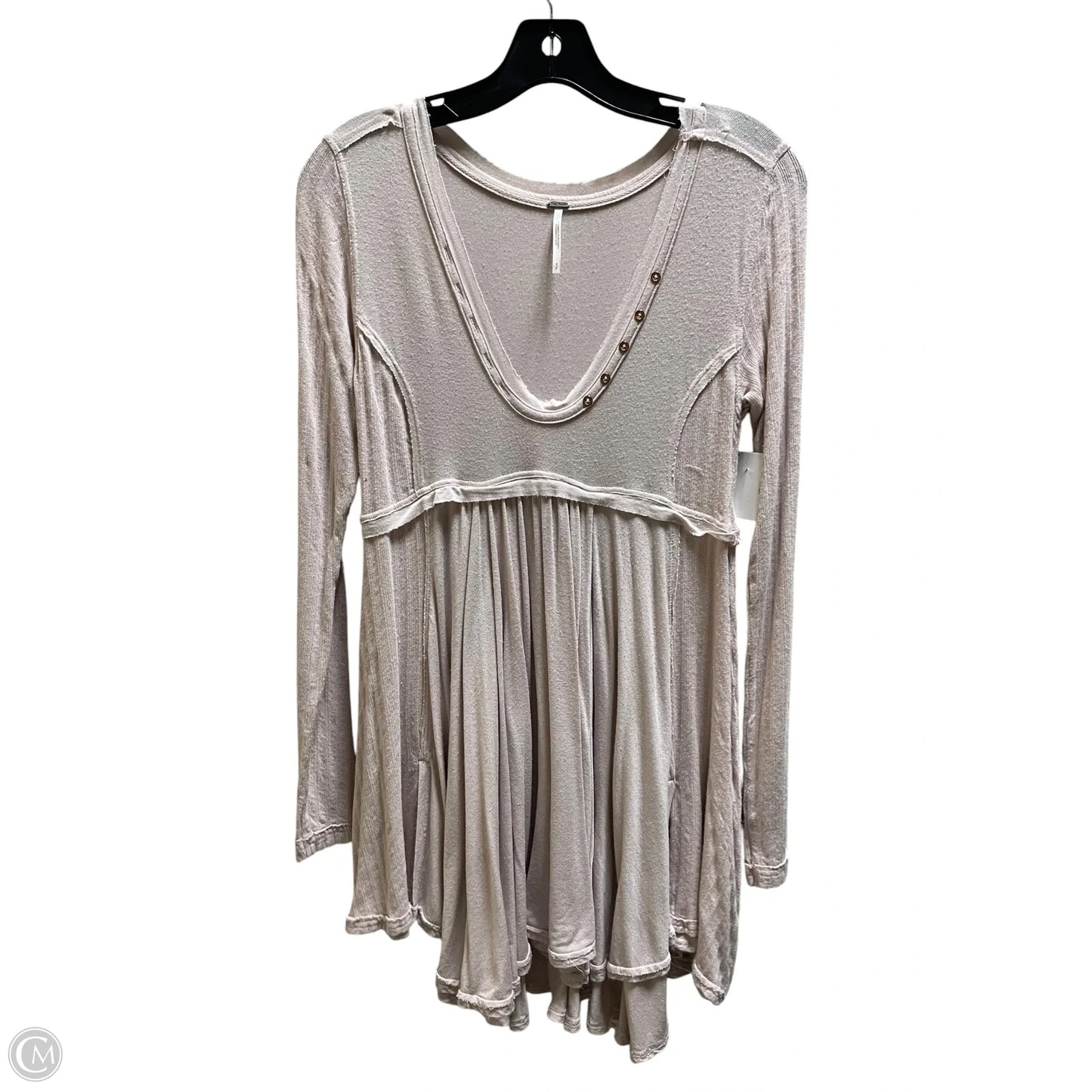 Top Long Sleeve By Free People In Pink, Size: S