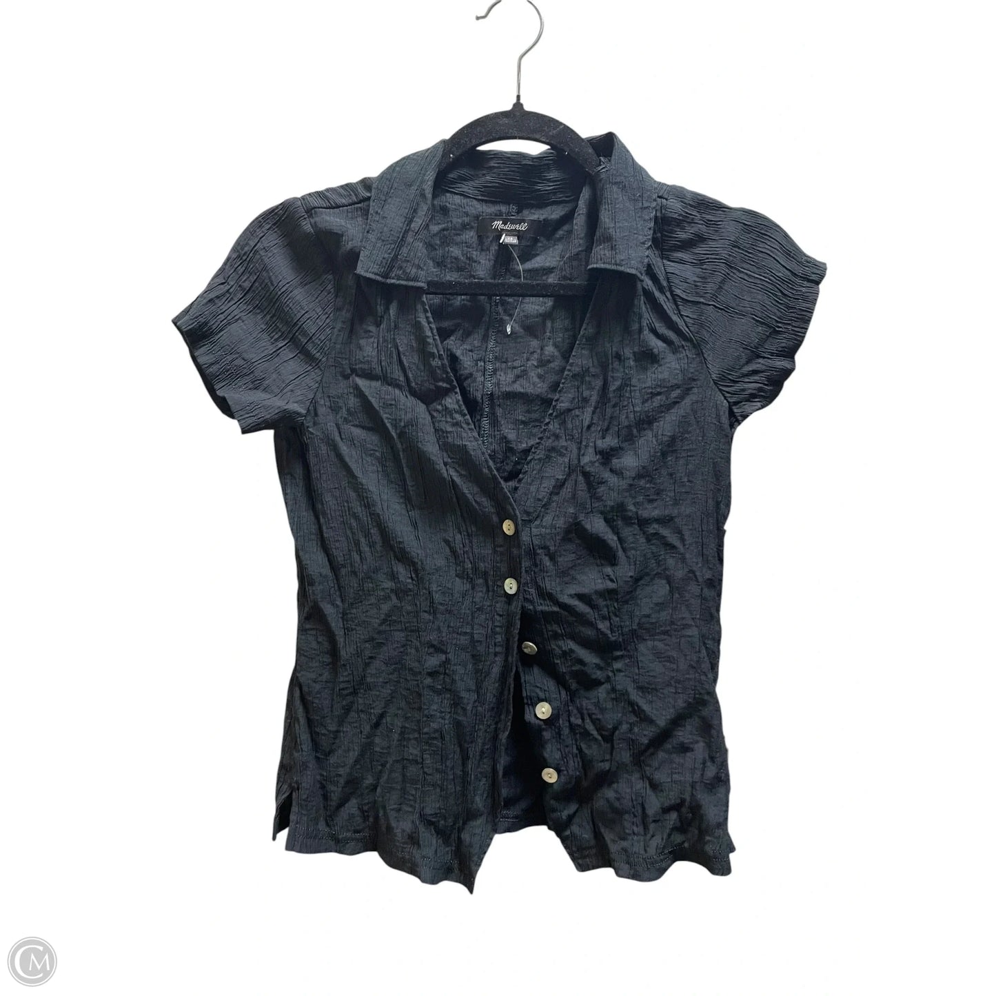 Top Short Sleeve By Madewell In Black, Size: Xs