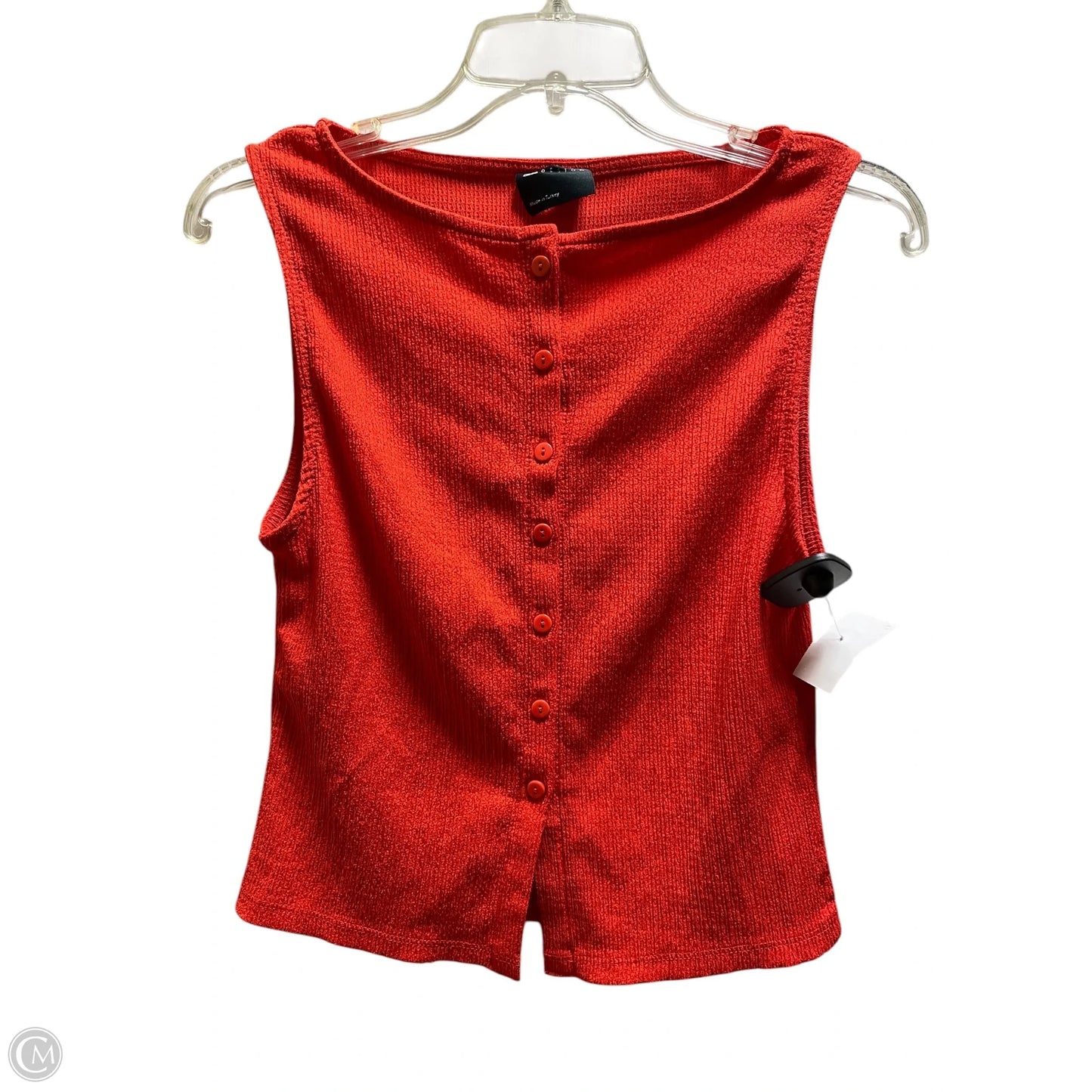Top Sleeveless By Asos In Red, Size: M