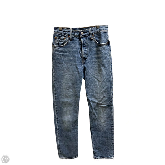 Jeans Straight By Levis In Blue Denim, Size: 0