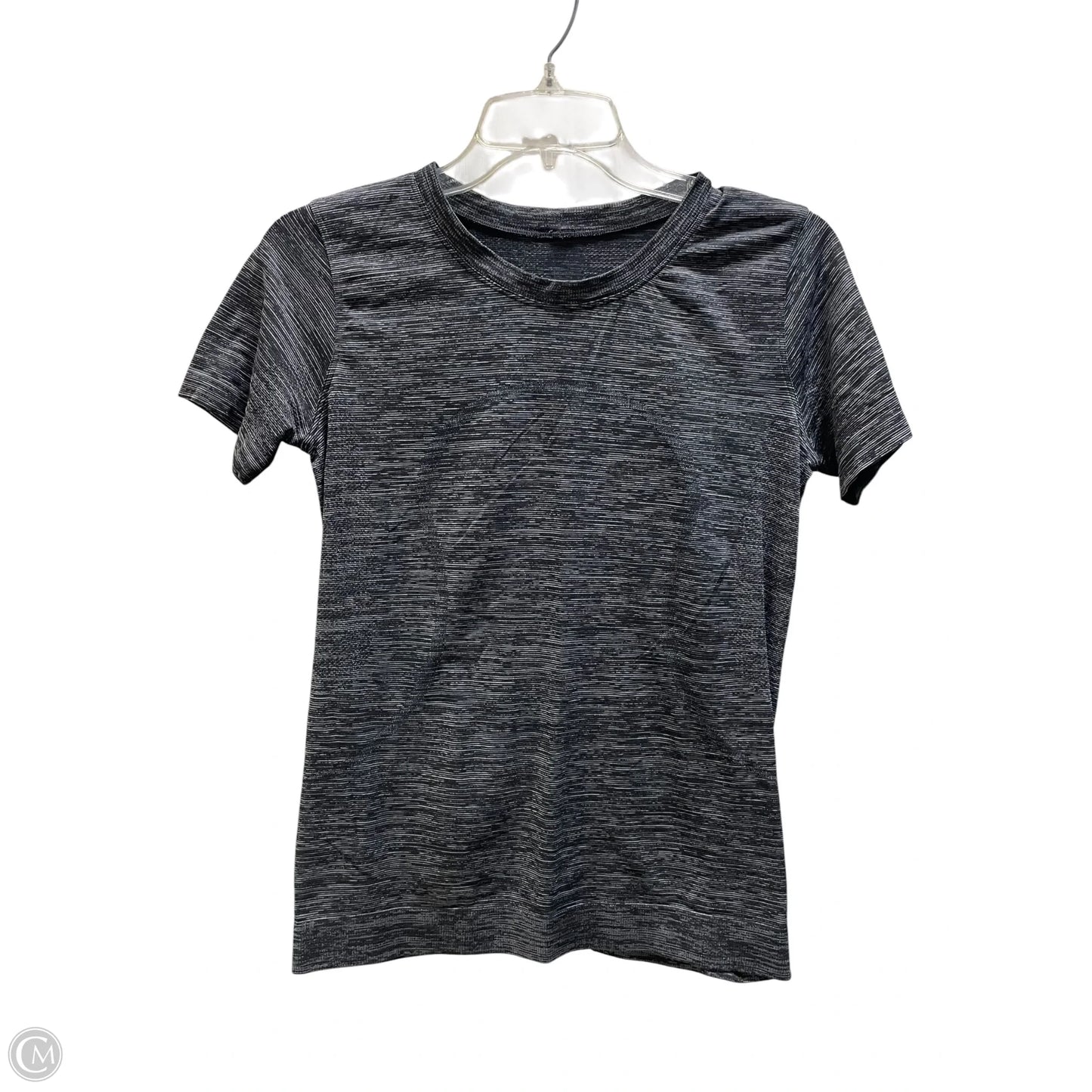Athletic Top Short Sleeve By Lululemon In Black, Size: 4