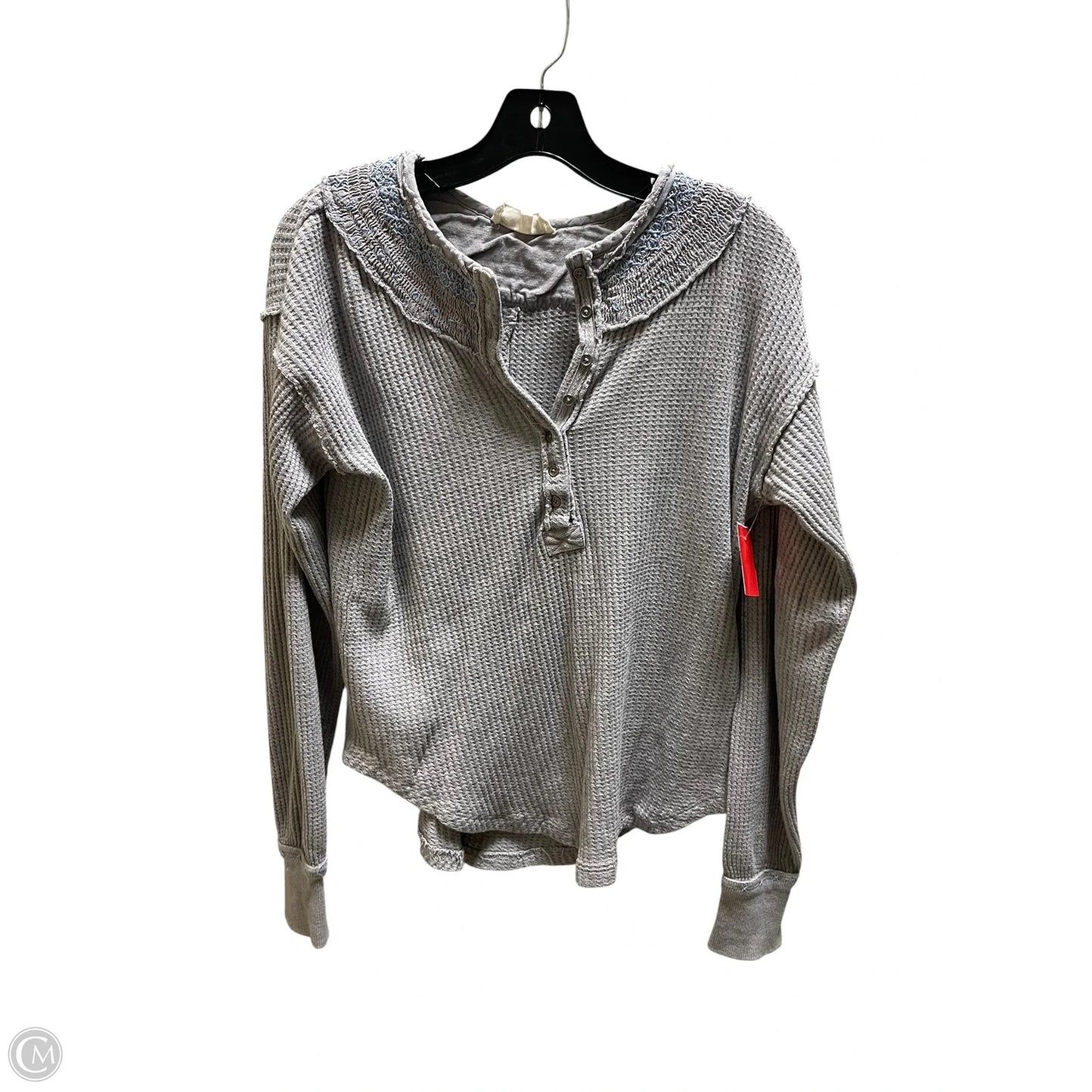 Top Long Sleeve By We The Free In Grey, Size: Xs