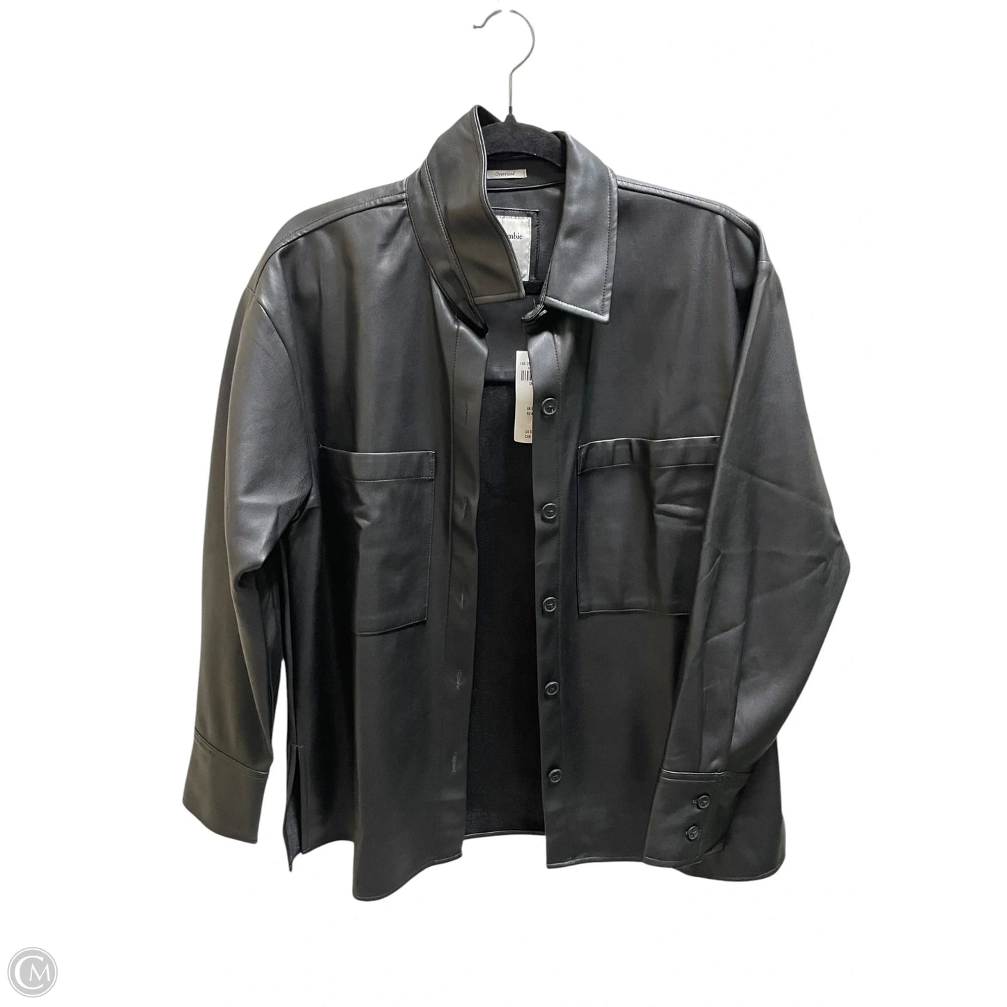 Jacket Leather By Abercrombie And Fitch In Black, Size: S