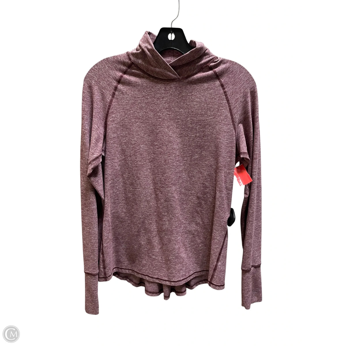 Athletic Top Long Sleeve Collar By Lululemon In Purple, Size: S