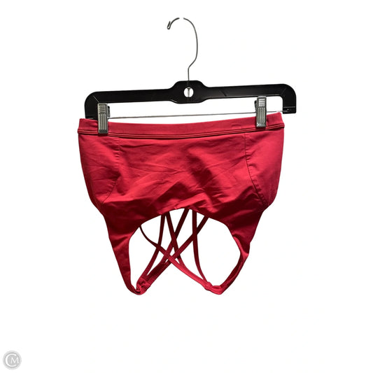Athletic Bra By Lululemon In Red, Size: 8