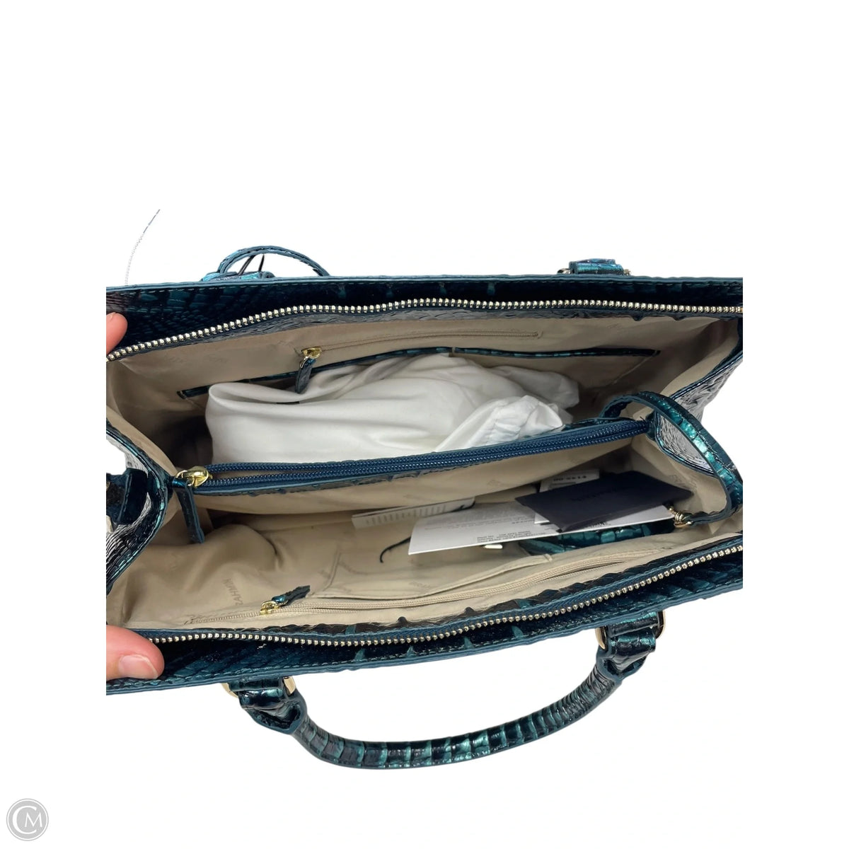 Handbag Designer By Brahmin, Size: Medium