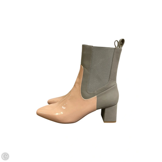 Boots Ankle Heels By Coconuts In Grey, Size: 8.5