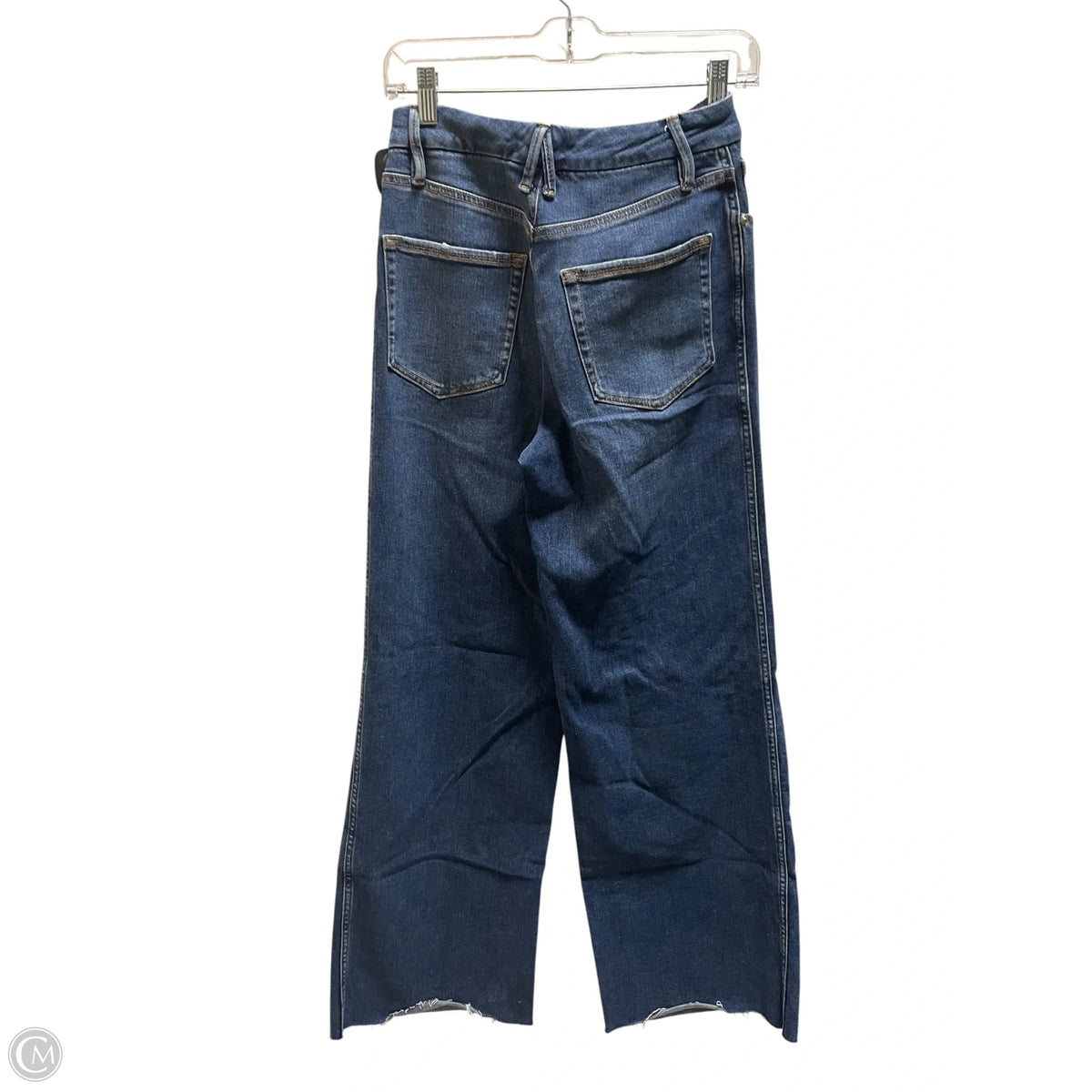 Jeans Wide Leg By Good American In Blue Denim, Size: 4