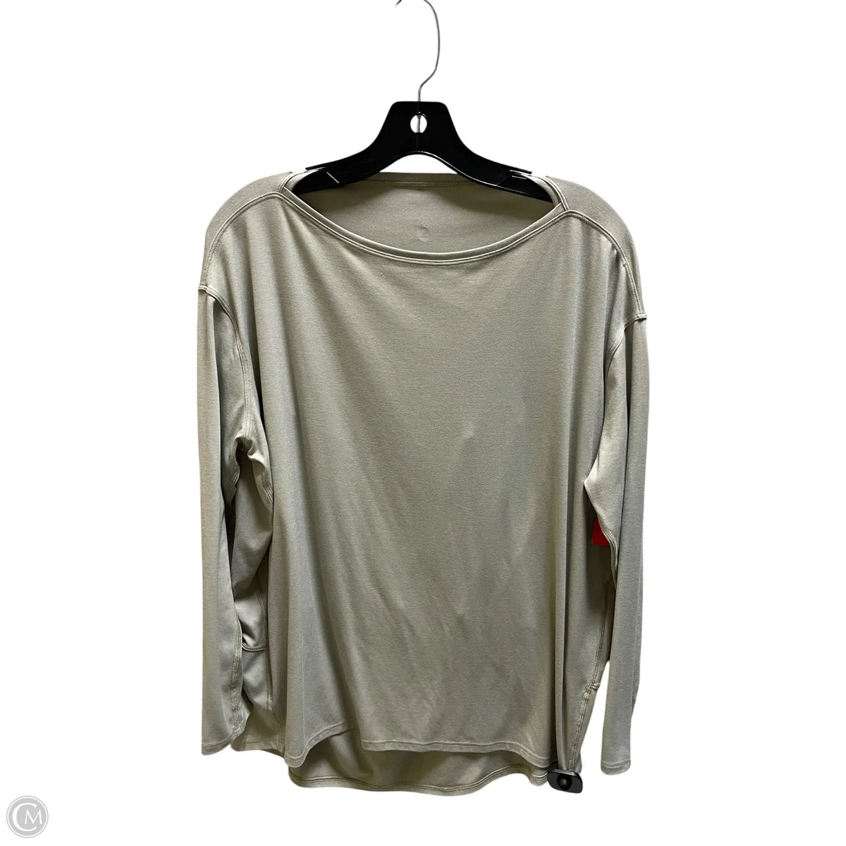 Athletic Top Long Sleeve Collar By Lululemon In Green, Size: 10