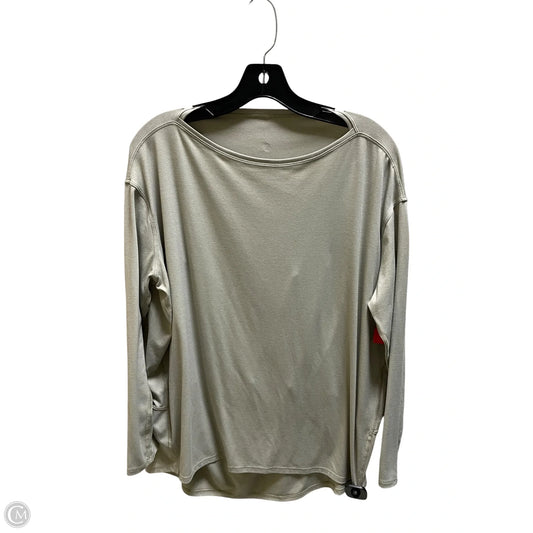 Athletic Top Long Sleeve Collar By Lululemon In Green, Size: 10