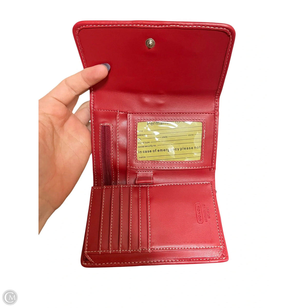 Wallet Designer By Coach, Size: Small