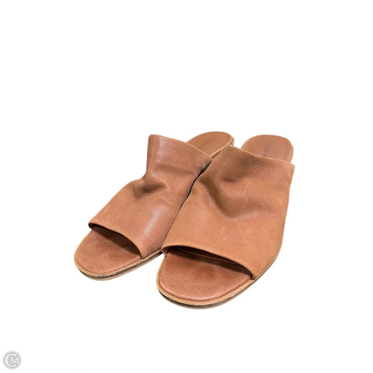 Sandals Heels Block By Lucky Brand In Brown, Size: 8.5