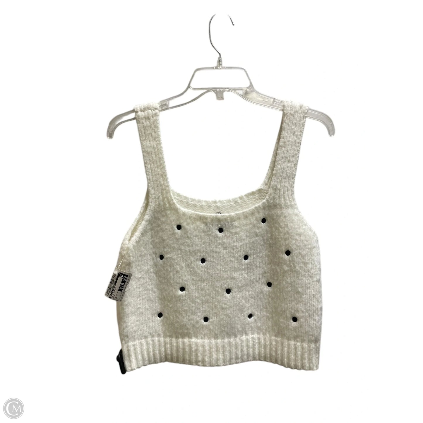 Top Sleeveless By English Factory In White, Size: L