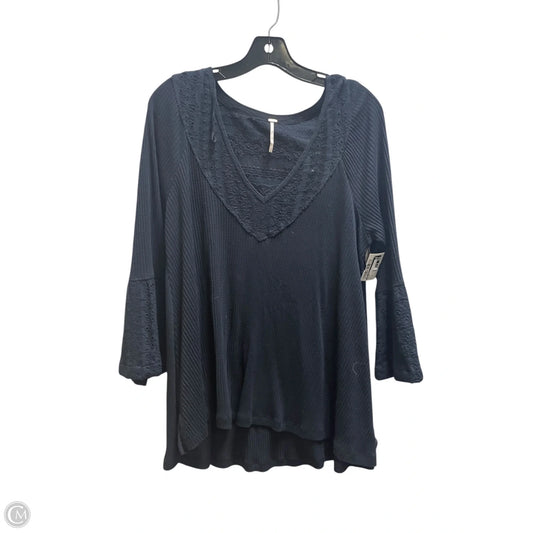 Top Long Sleeve By Free People In Black, Size: M