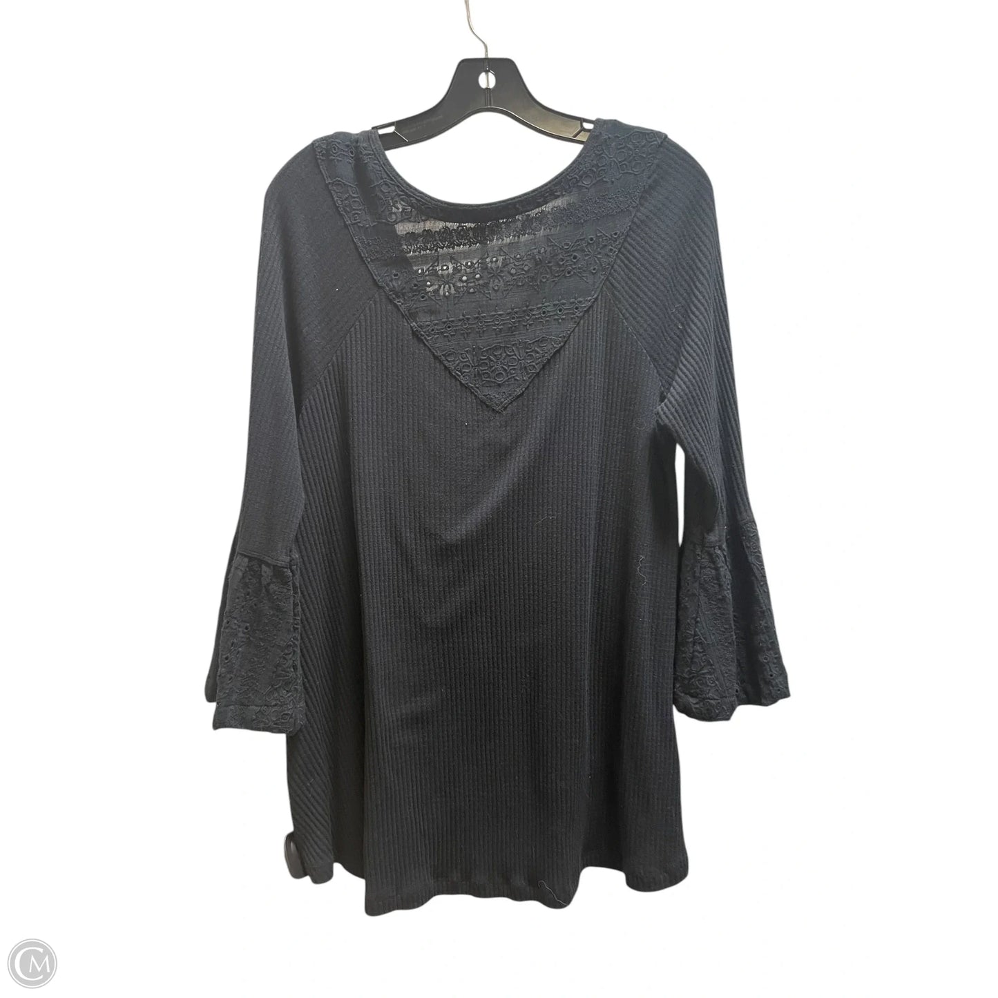 Top Long Sleeve By Free People In Black, Size: M