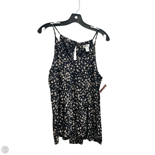 Top Sleeveless By Japna In Black, Size: M