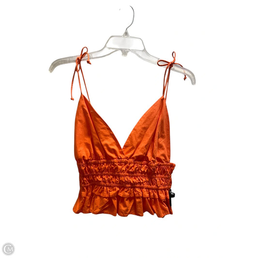 Top Sleeveless By Clothes Mentor In Orange, Size: S
